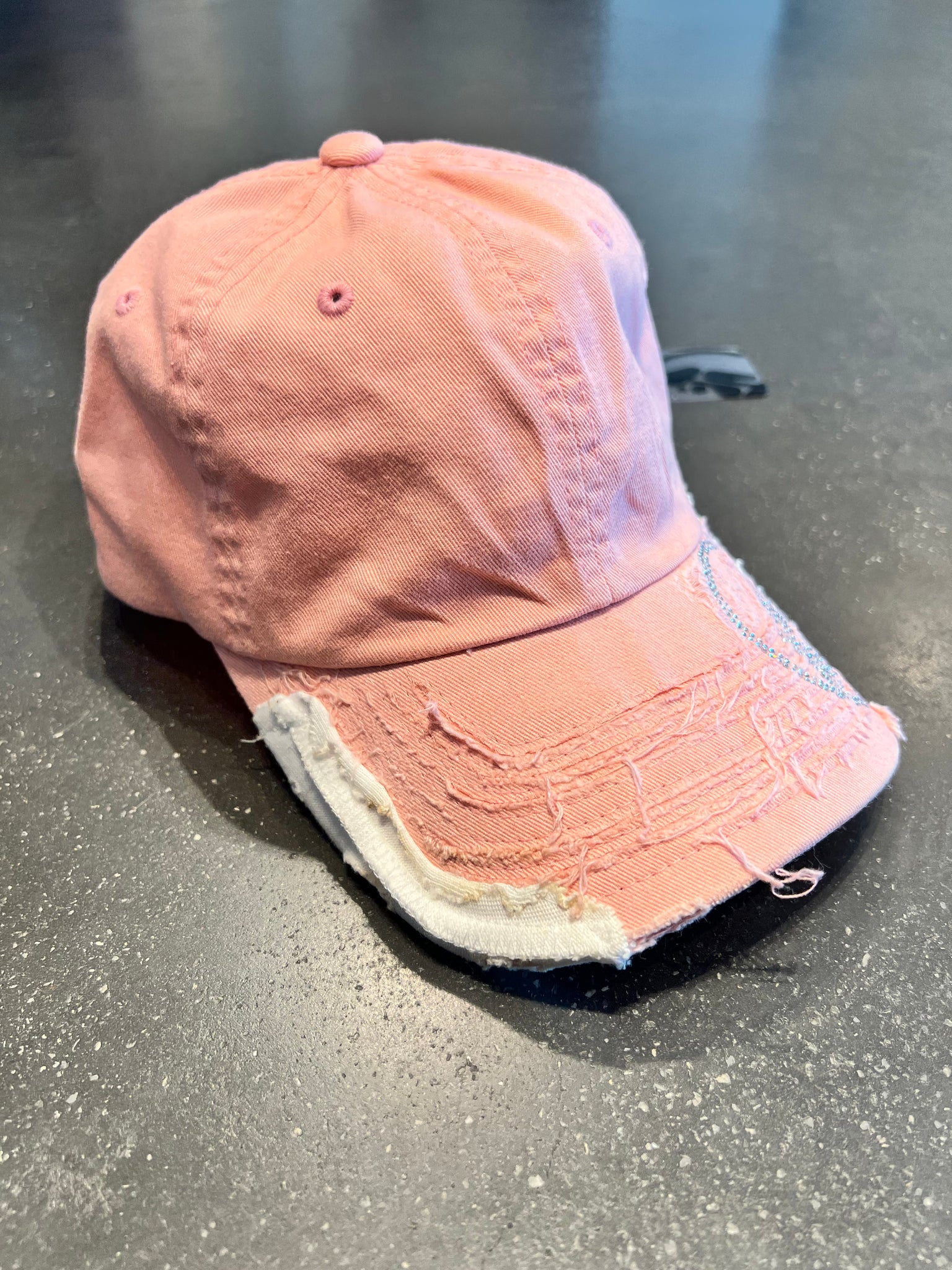 Destroyed logo cap